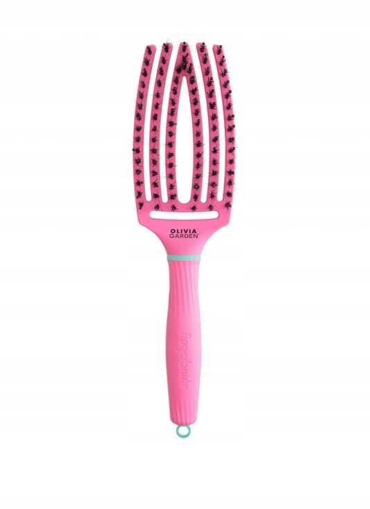 Olivia Garden Finger Brush Combo Kartáč Lollipop Pink Medium