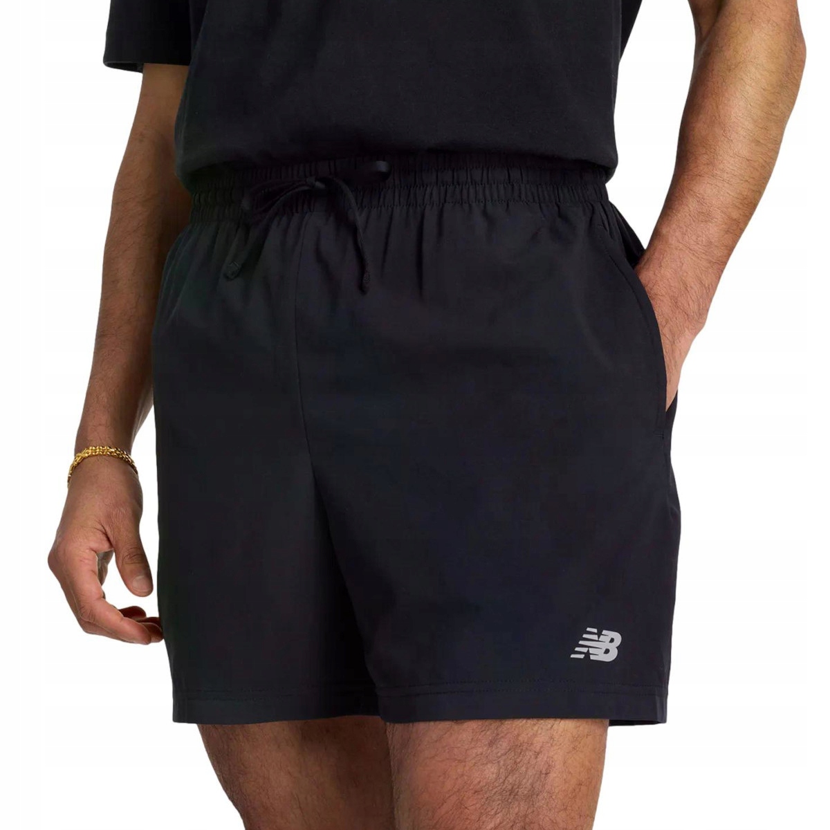 Pánské kraťasy Nb MS41227BK Sport Essentials 5" černé XL