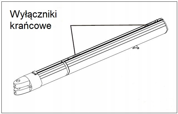 Napęd bramy dwuskrzydłowej z krańcówkami SX300 24V Temperatura pracy 20-70°C