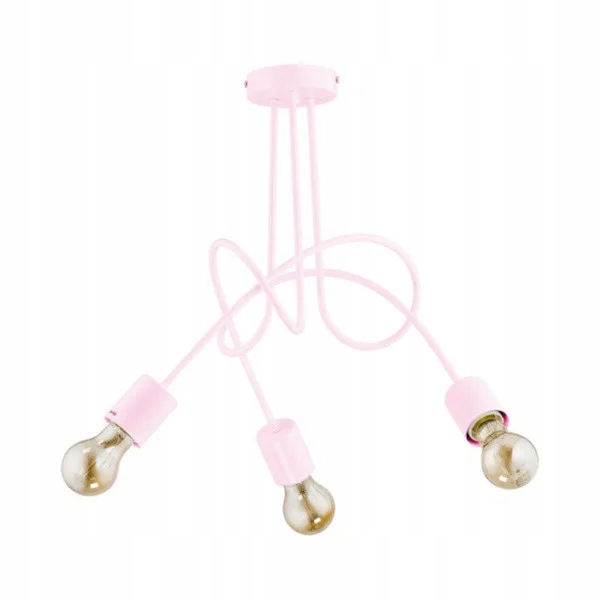 Alfa Dětská lampa Tango 3xE27 Růžová, 41x48 cm, Stmívač