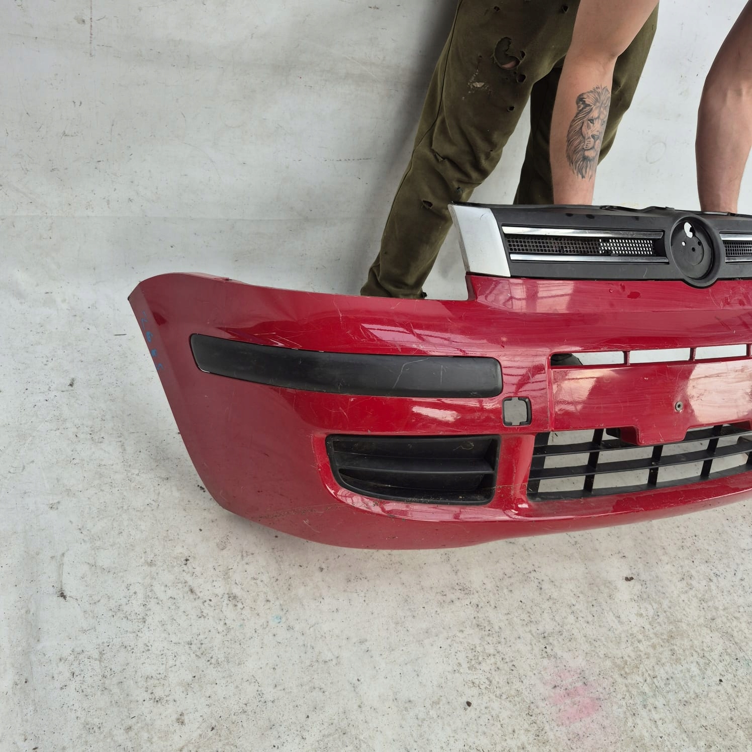 FIAT PANDA II 2 03-12 bumper front front grill 735316603