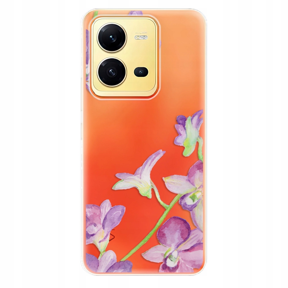 Silikonowe etui iSaprio Purple Orchid do Vivo X80 Lite 5G