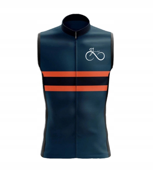 MĘSKA KOSZULKA ROWEROWA BLUZKA ZAMEK BEZ RĘKAWÓW