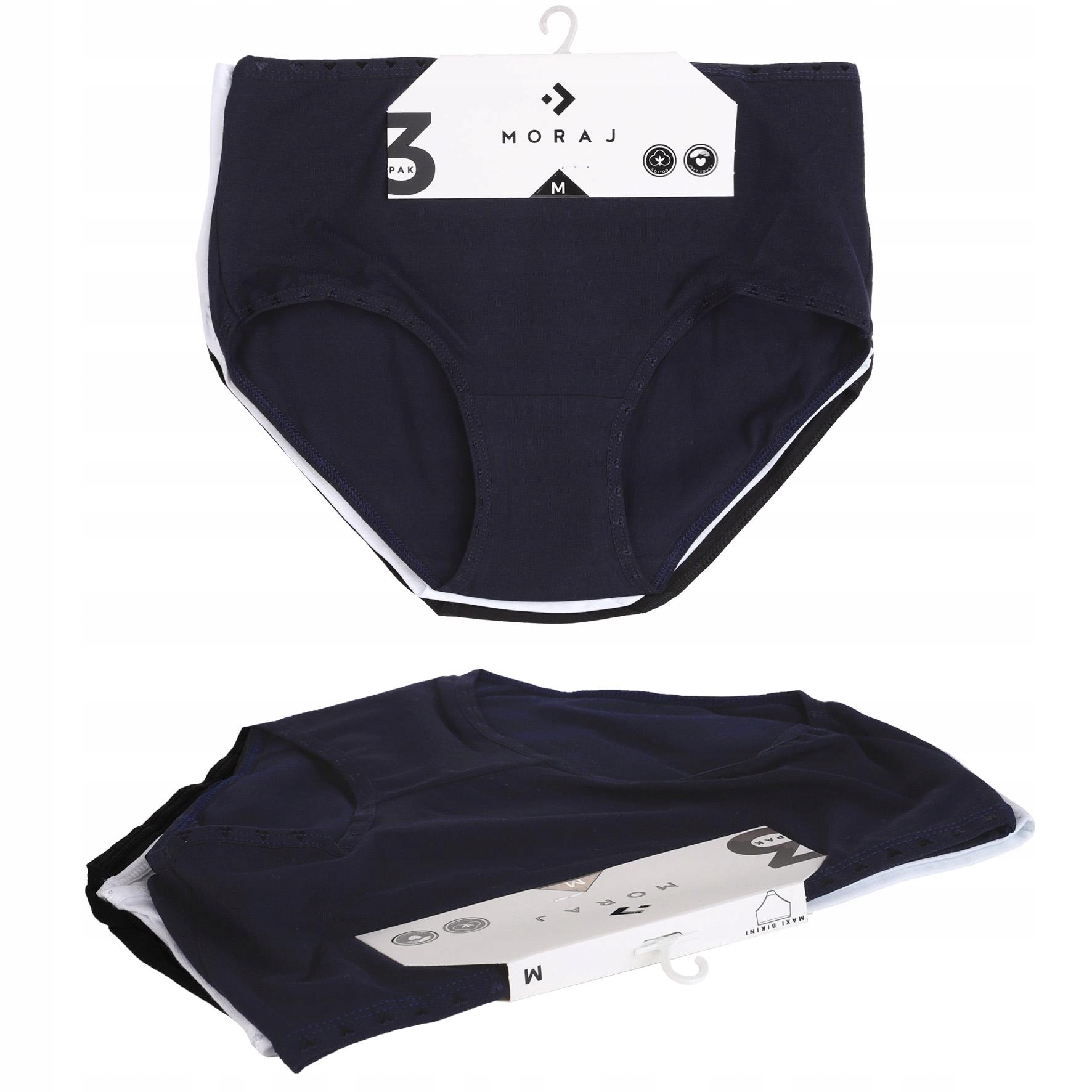 FIGI MAJTKI DAMSKIE Bawełniane Wysoki Stan MORAJ r. XXL Marka Moraj