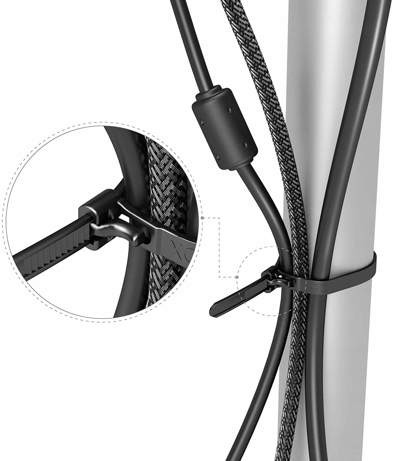 OPASKI ZACISKOWE TRYTYTKI WIELOKROTNEGO UŻYTKU 7,5X710 50x Długość 710 mm