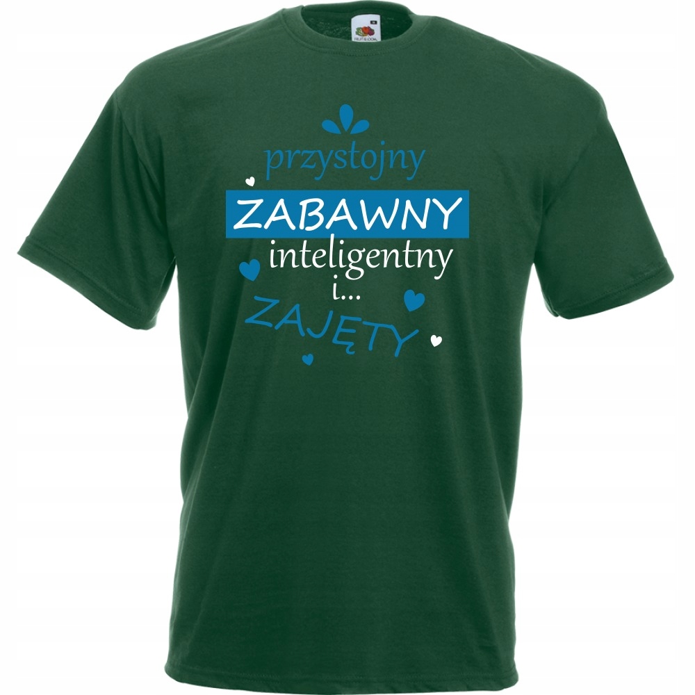 

Koszulka przystojny zabawny zajęty S butelkowa