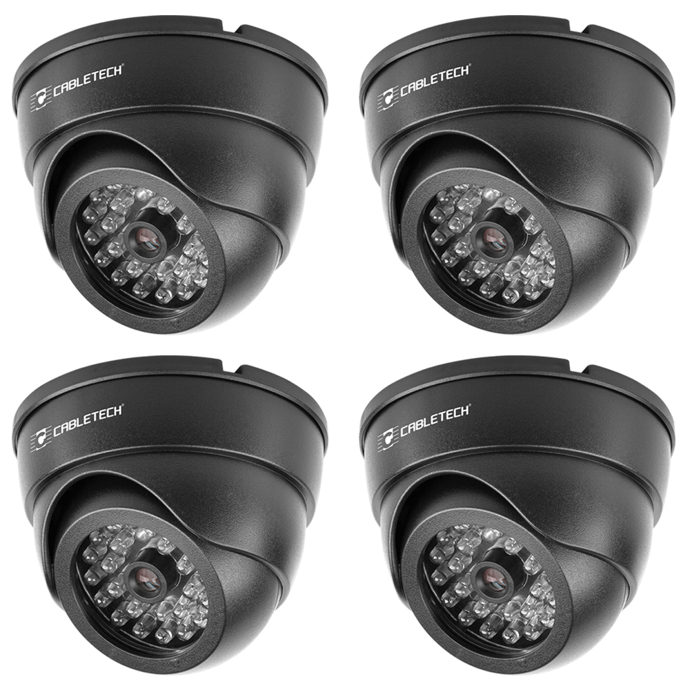 4x ATRAPA KAMERA IP KOPUŁKOWA DIODA LED ZESTAW Marka Cabletech