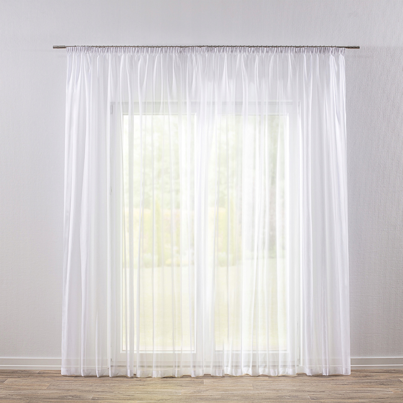 Hotová Záclona na páske voálová 300 x 245 cm biela