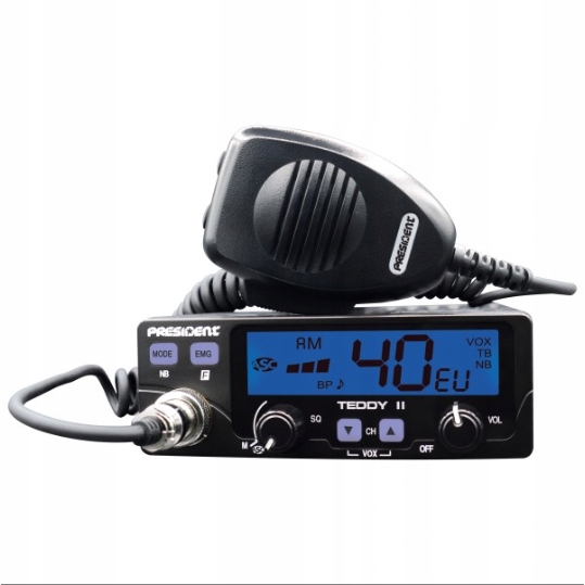 ZESTAW RADIO CB TEDDY II ANTENA MISSOURI MAGNES Radio manufacturer President