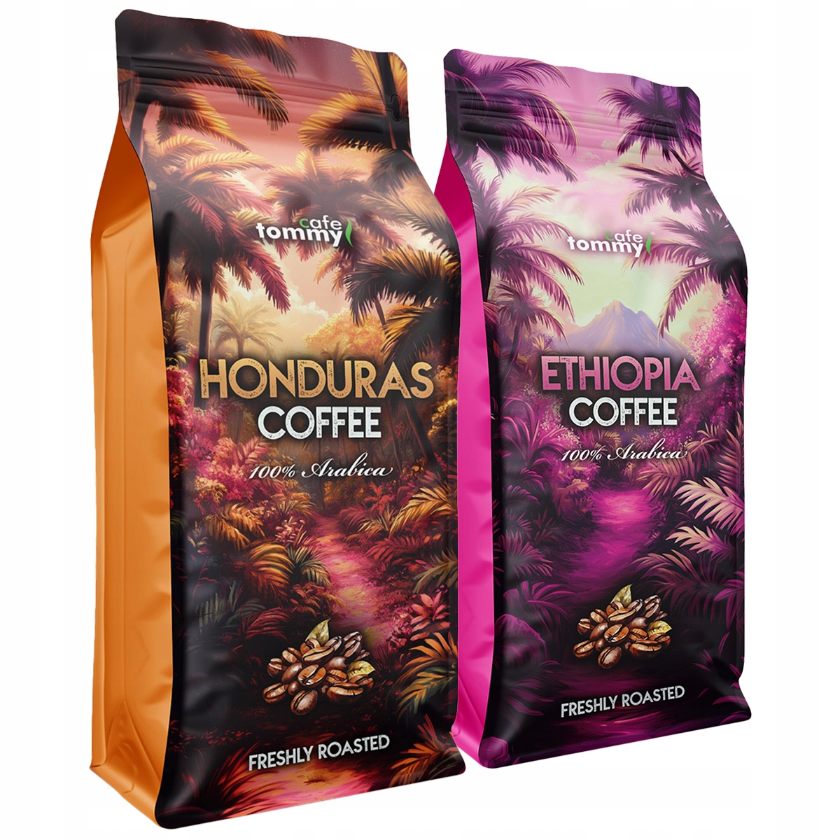 Levně Káva zrnková Honduras a Etiopie 2x1kg 100% Arabica Čerstvě pražená