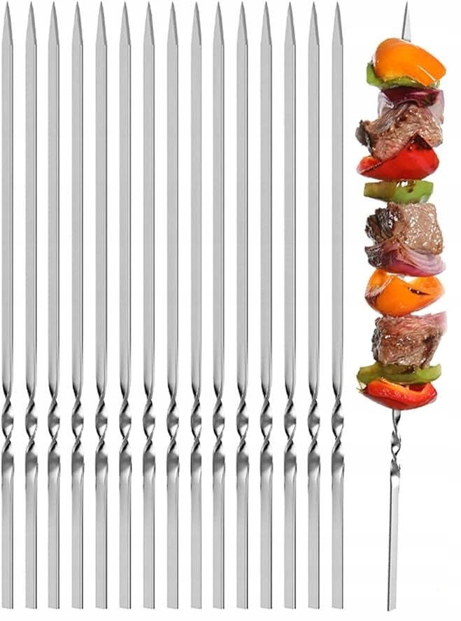 SZPIKULCE SZPIKI SZAMPURY DO SZASZŁYKÓW MIĘSA NIERDZEWNE GRILL 10 SZT Kod producenta EBT14309A1