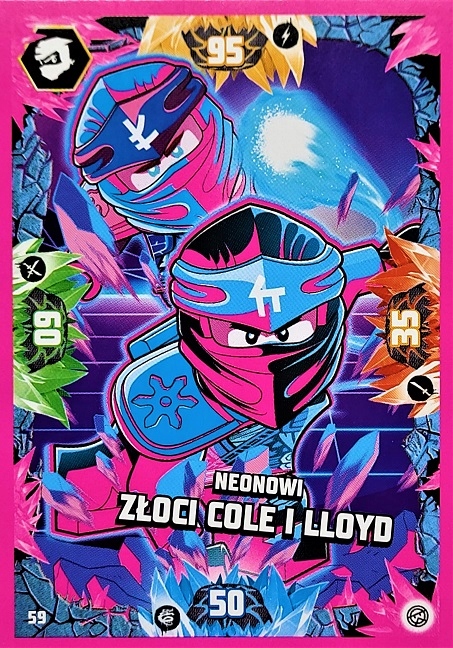 Lego Ninjago Karta Neonowa Seria 8 nr 059