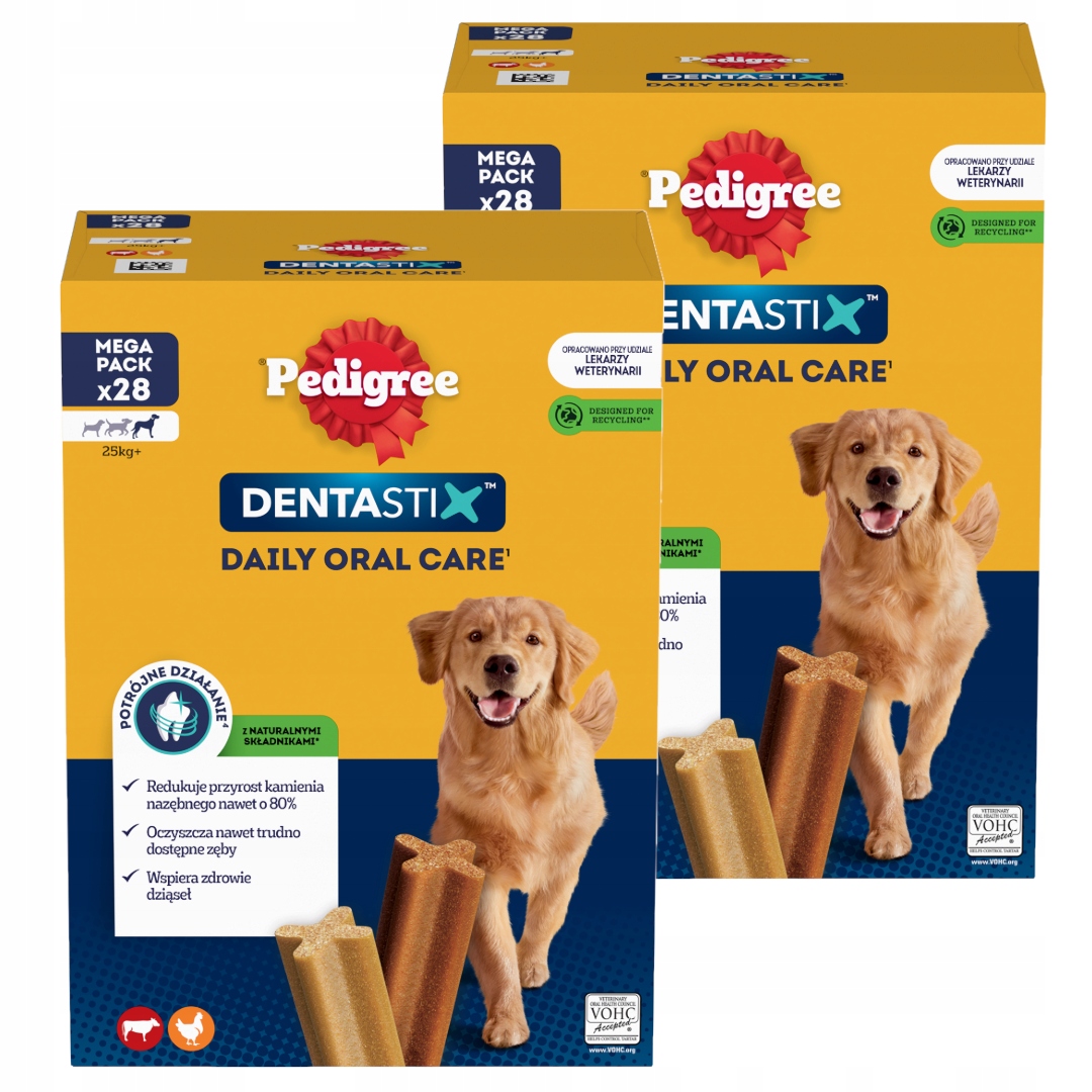 Levně Pedigree DentaStix 8x270g Zubní pamlsky pro psy, velká plemena, 56 Ks