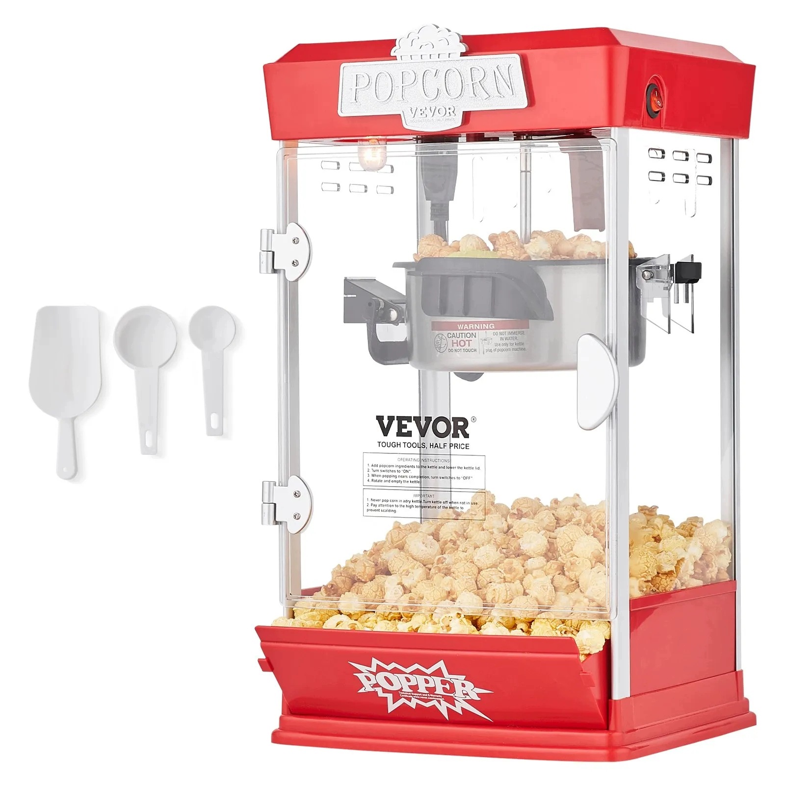 Stroj na popcorn, automatické kino pro domácí použití, prémiová sada 480 W