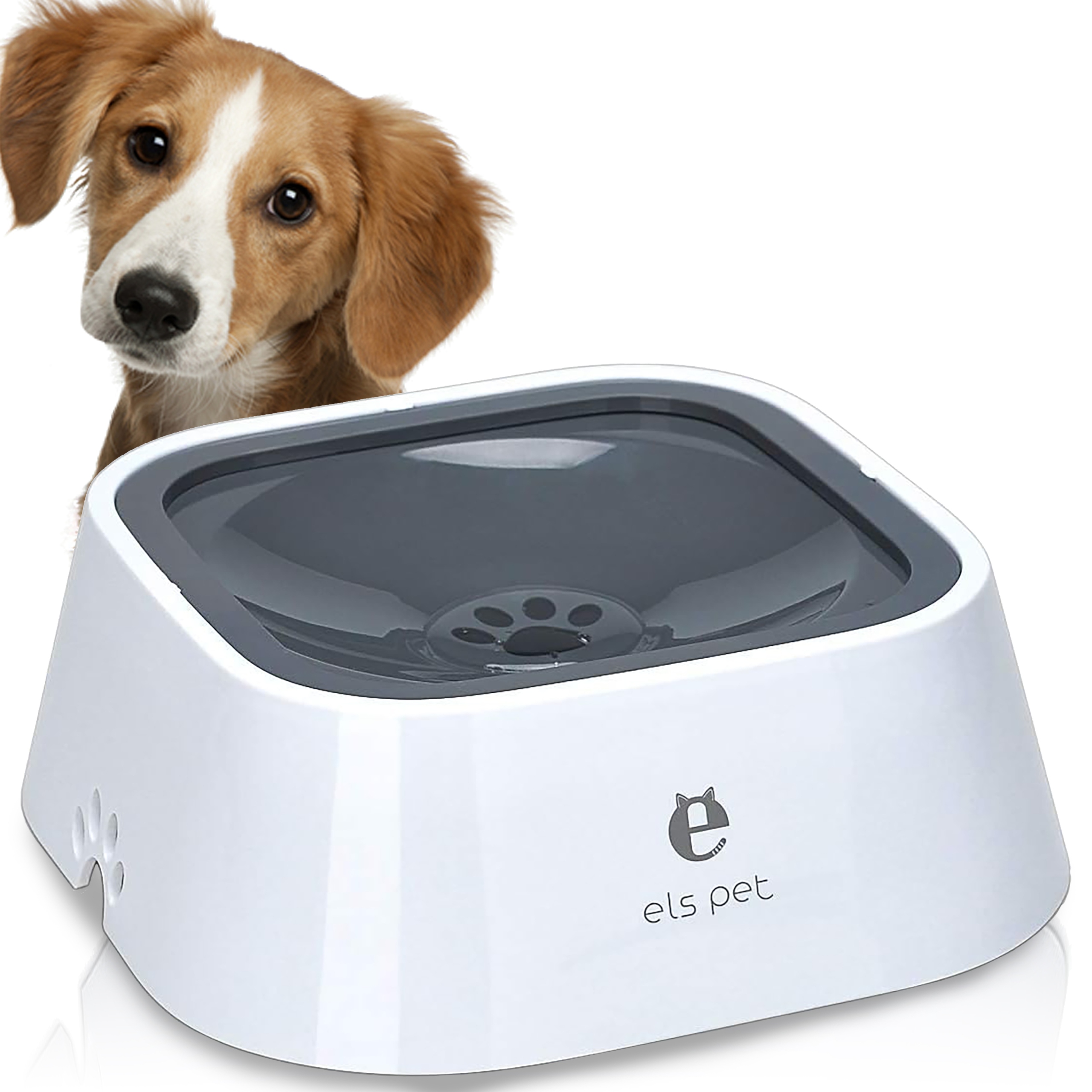 Levně Nechlapící Miska pro psa kočku na Plovoucí vodu s filtrem Els Pet 2 l
