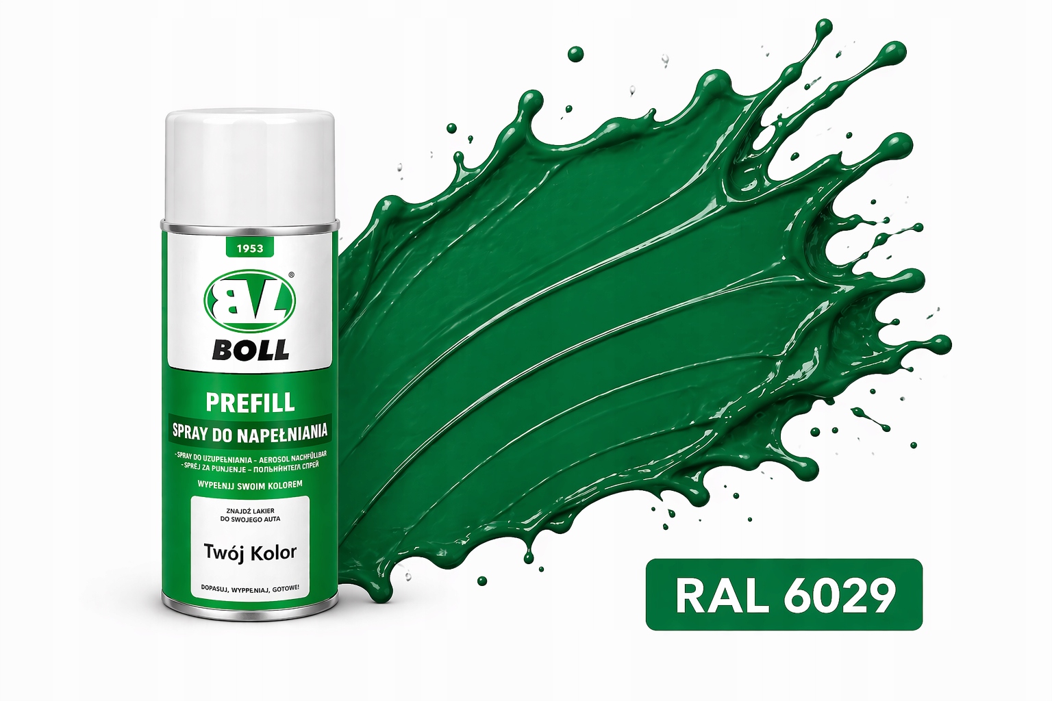 Ral 6029 Wysoki Połysk Lakier Akrylowy Spray 400ml Szybkoschnący Metal Pvc