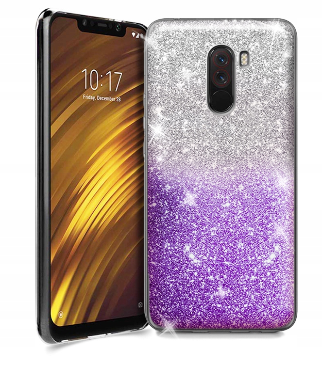 

Etui Shining Kolorowy Brokat Do Pocophone F1