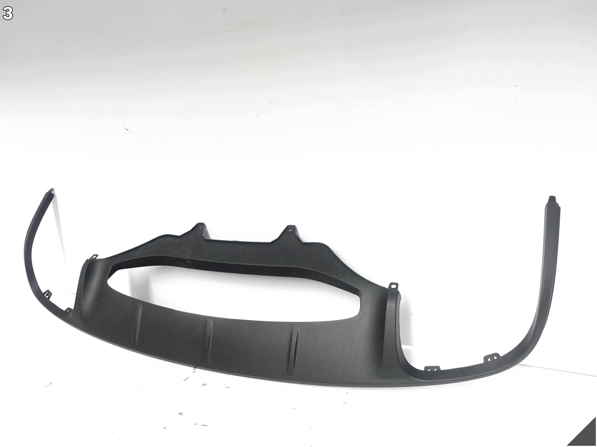 PORSCHE MACAN and 1 95B 14-18 diffuser SPOILER moulding W bumper rear part 95B807834M