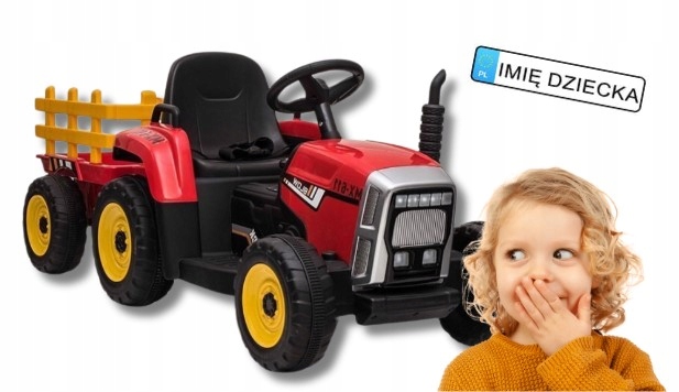 SUPER TRAKTOR BLOW NA AKUMULATOR TRAKTOR DLA DZIECKA PILT 2,4GHZ 2x45W