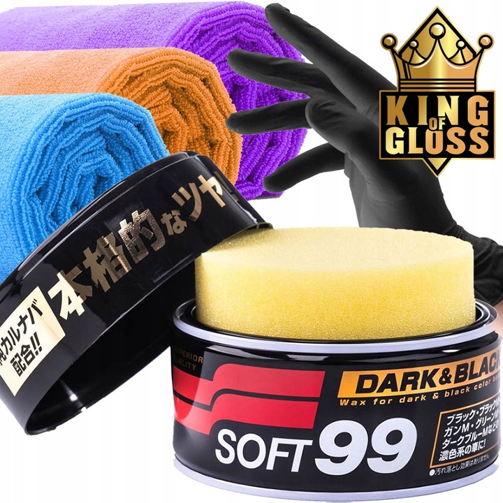 SOFT99 DARK & BLACK WAX TWARDY WOSK CARNAUBA