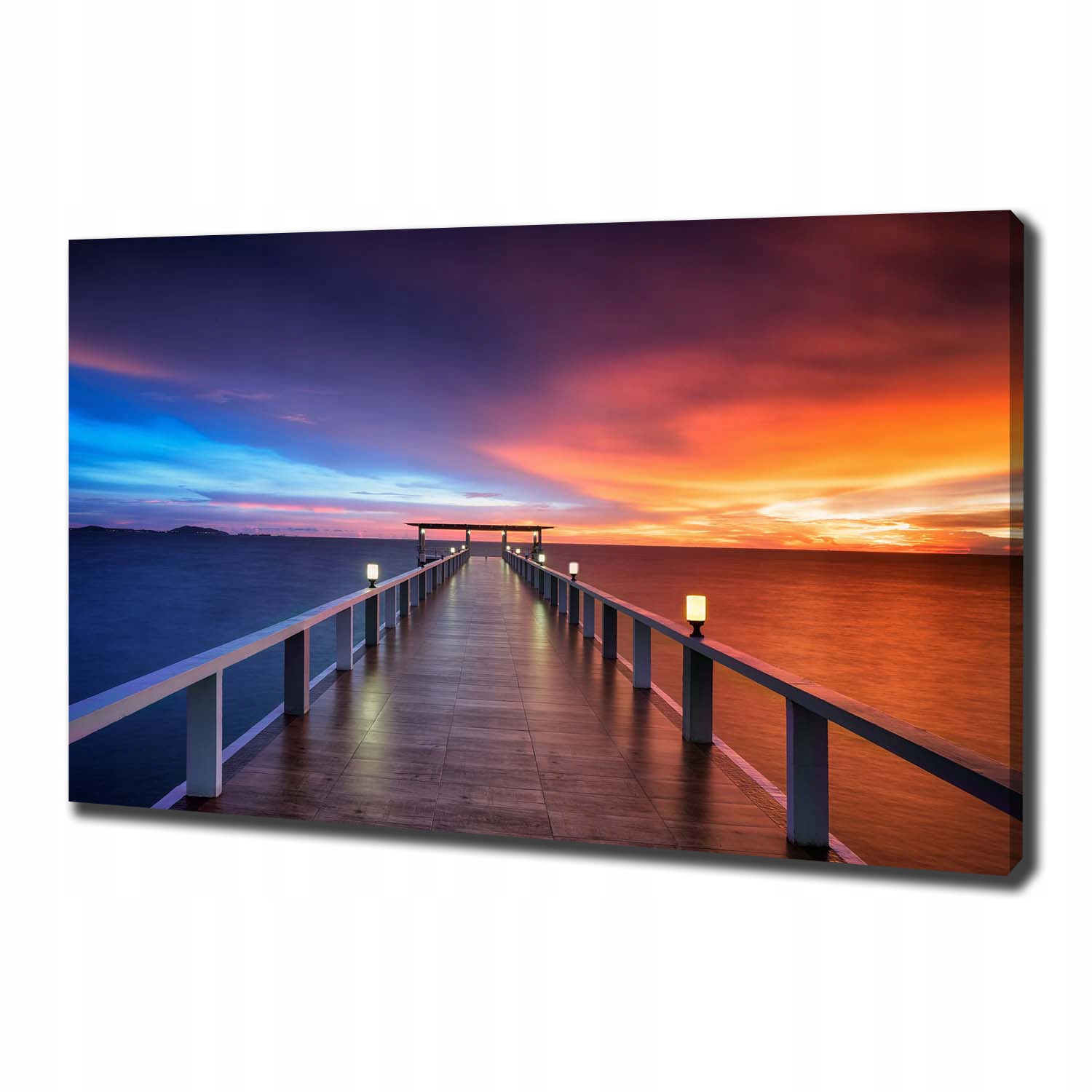Fotoobraz obraz na plátně Dřevěný most 100 x 70 cm