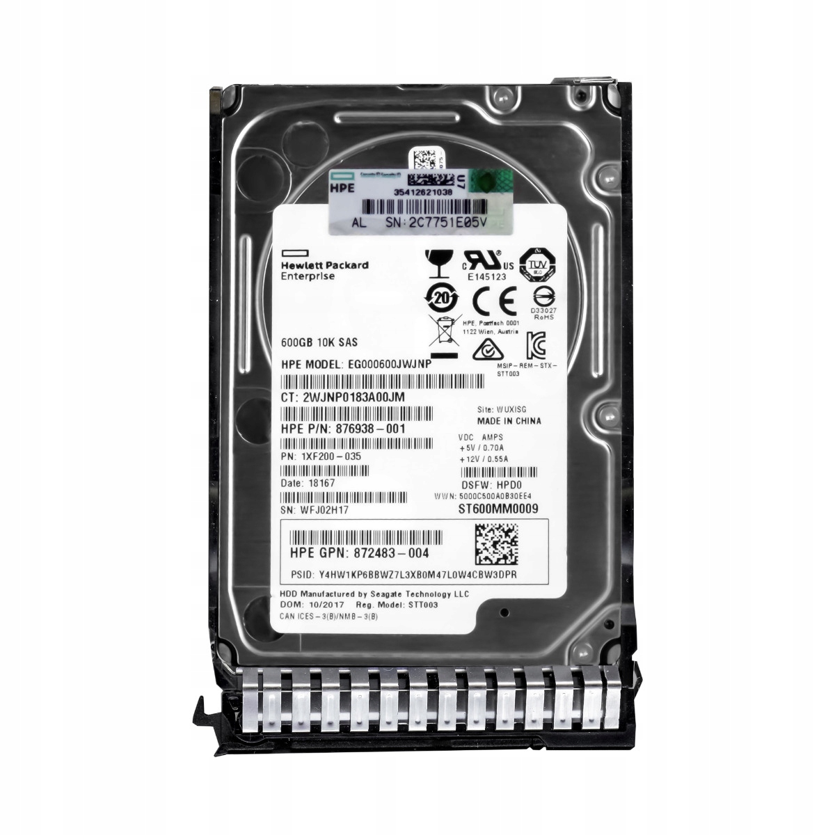 Hp 876938-001 600GB 10K SAS-3 2.5'' EG000600JWJNP