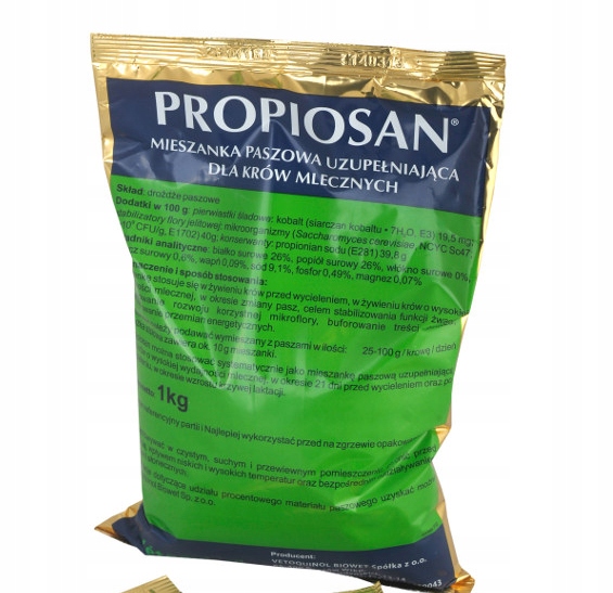 

Vetoquinol Propiosan 1kg dla krów mlecznych