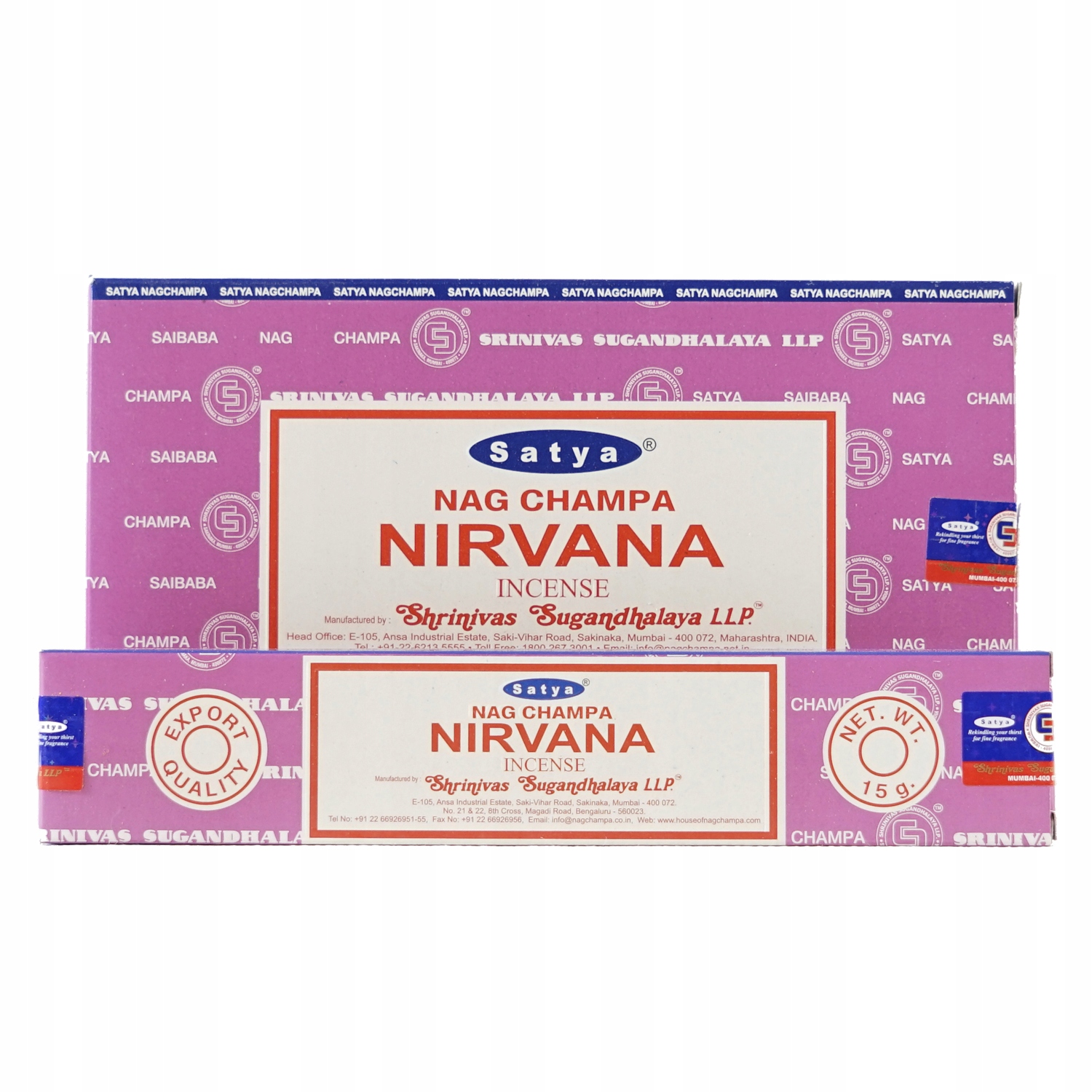 

Kadzidła kadzidełka Satya Nag Champa Nirvana yoga