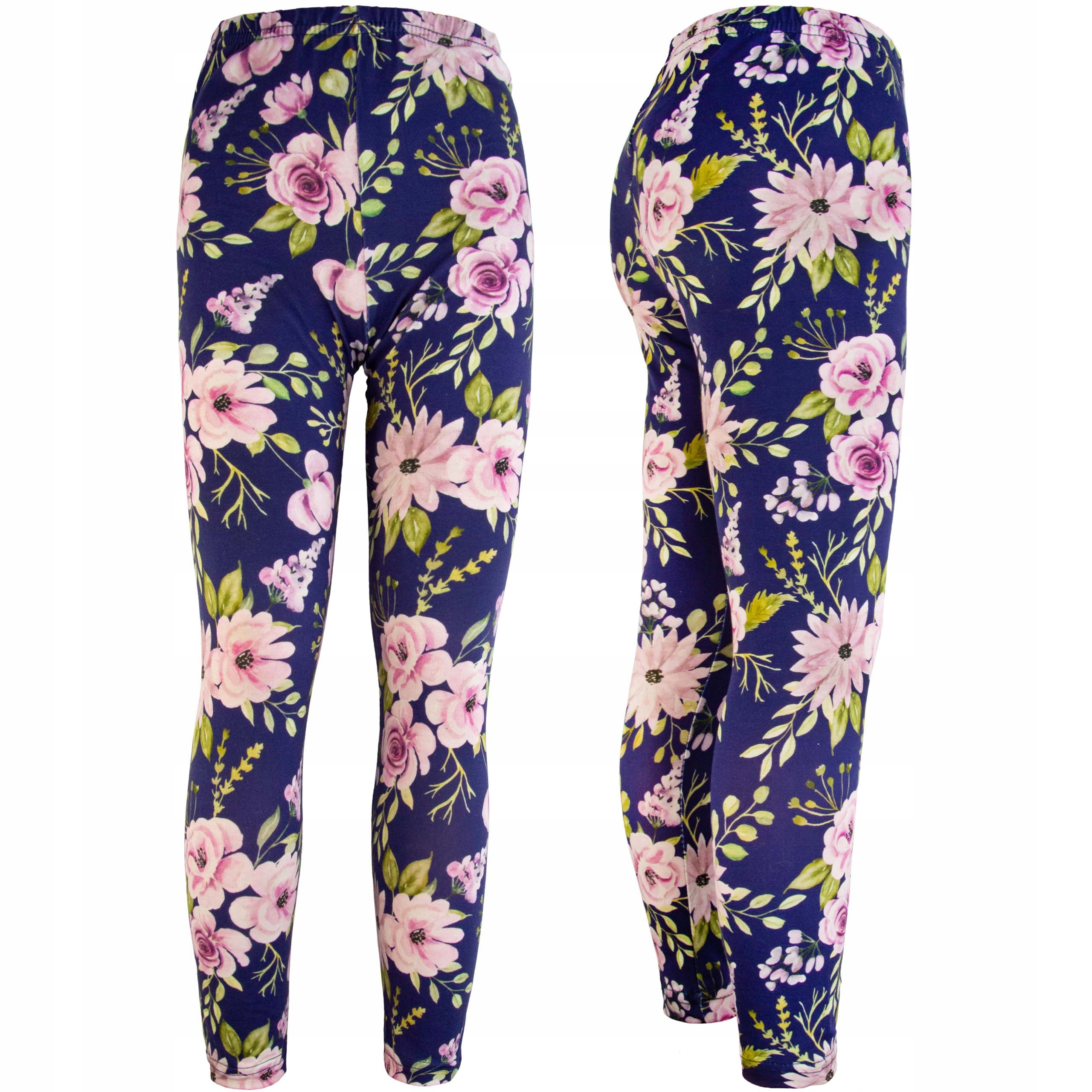 

Legginsy Bawełniane Getry dziewczęce w kwiaty 146