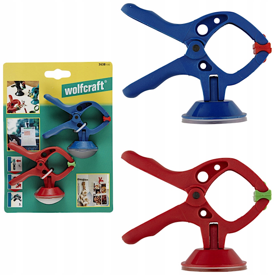 

Wolfcraft Zestaw ścisków sprężynowych 2szt 3638100