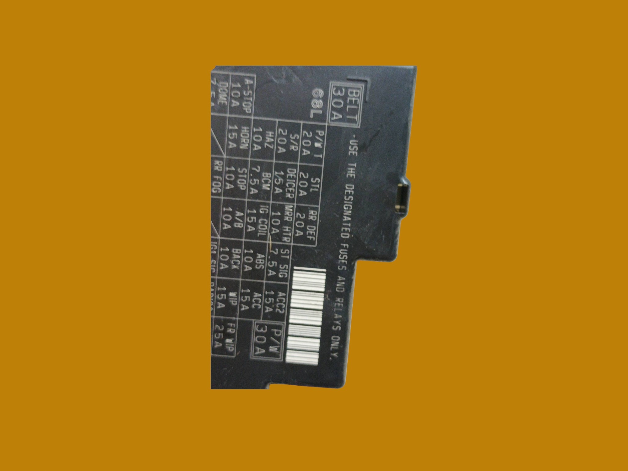 Module fusibles MK7 P601-9554 Suzuki Swift V (2010-2017)