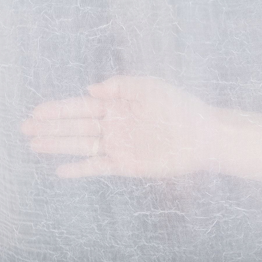 Firana bez prasowania woal kresz biała 235x600cm Blanka firany do salonu Materiał woal