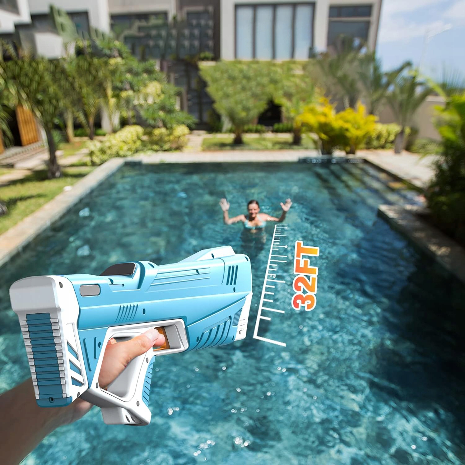 ELEKTRYCZNY PISTOLET NA WODĘ AUTOMATYCZNA ODSYSANIA WODY LETNIA ZABAWKA EAN (GTIN) 886545156446