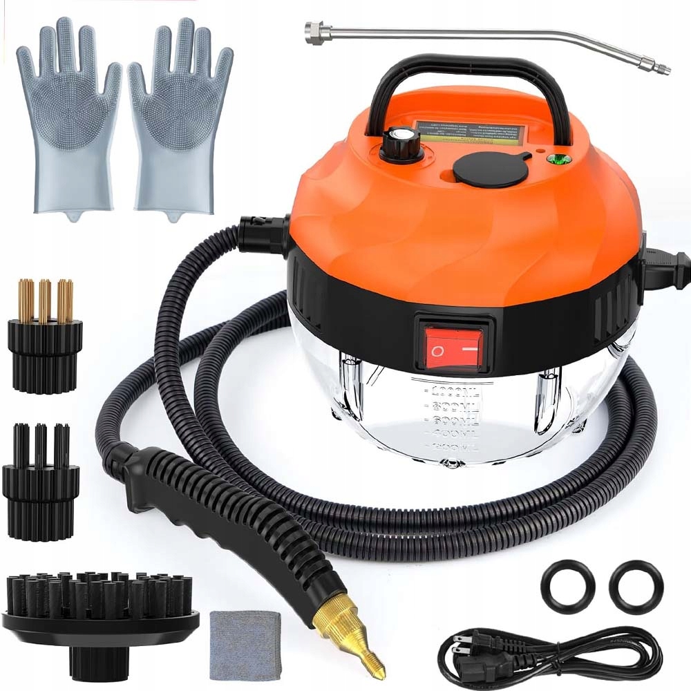 Parní Čistič Oken, Parní Čistič, 2500 W, Multifunkční, 3 Nástavce