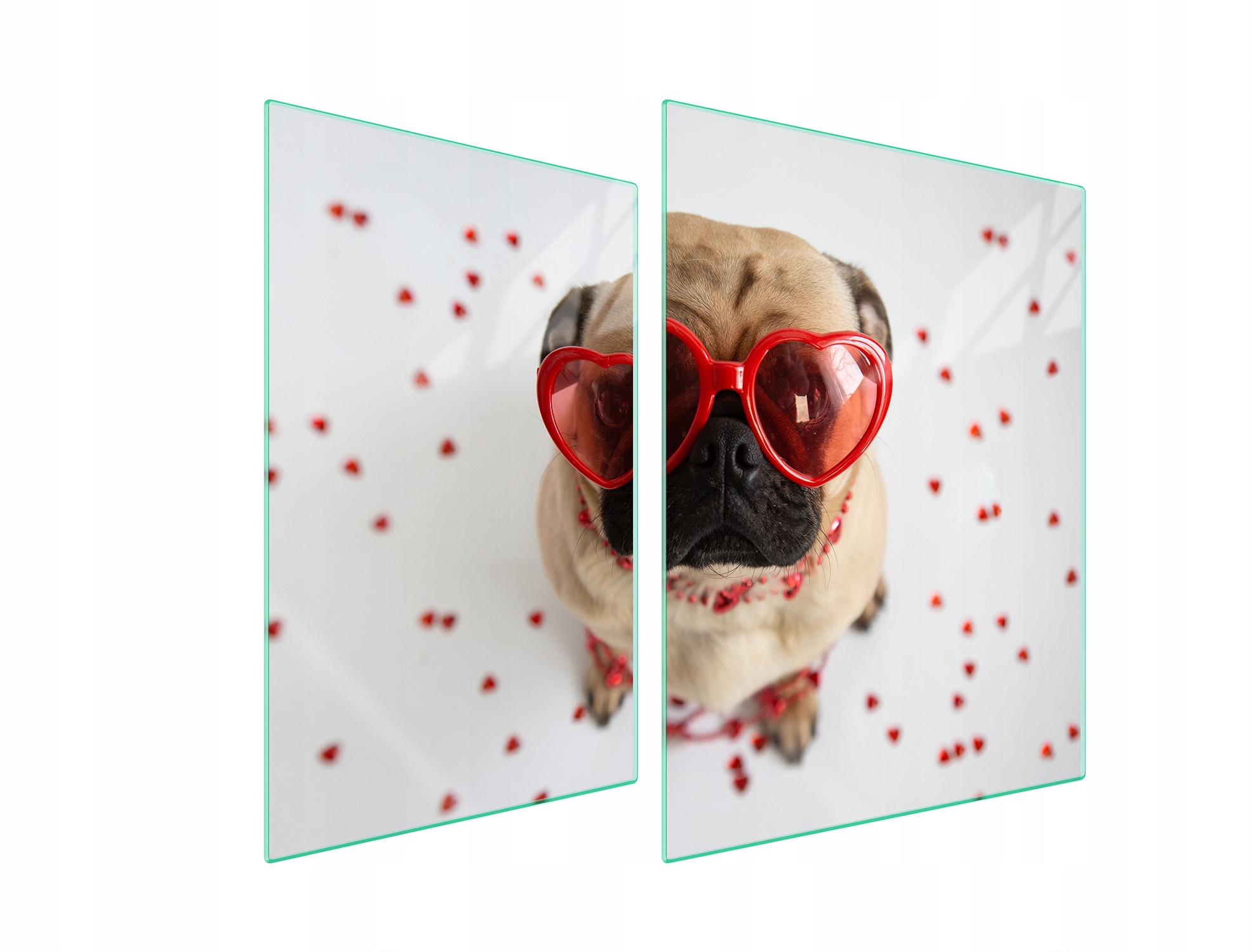 7v1 Skleněná ochranná deska na sporák 70x52 Pes Tvrzené Sklo