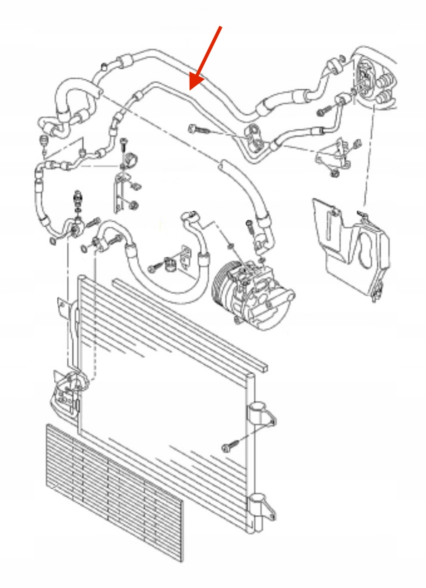 Do VW GOLF V przewod klimatyzacji 1K0820741 R Part manufacturer Other