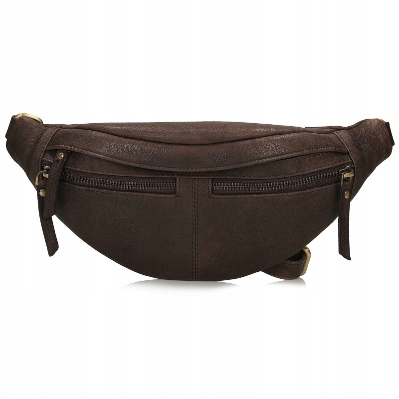 Toscanio Tos T1152 Bronz dámská kožená čokoládová ledvinka