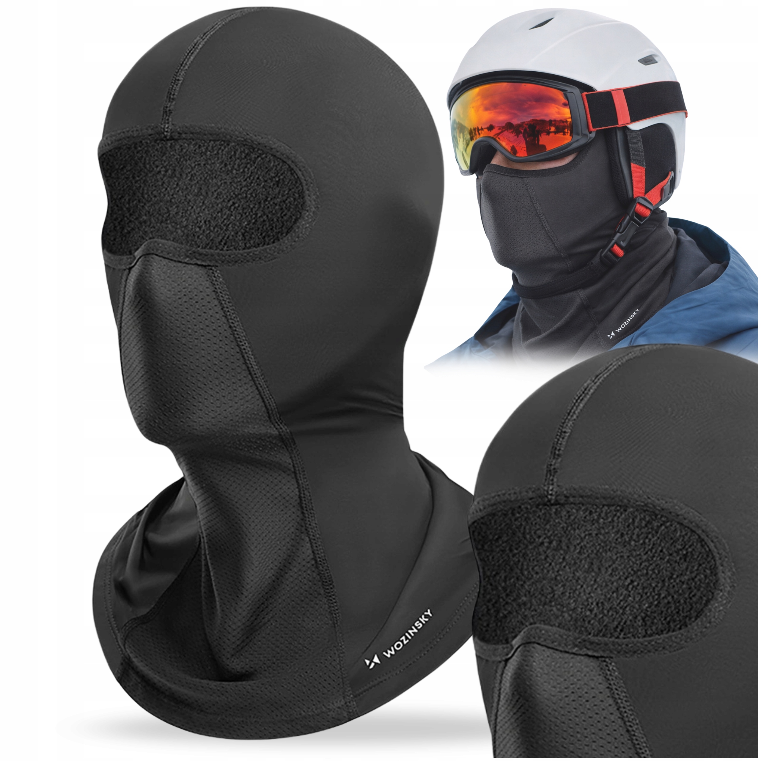 KOMINIARKA ZIMOWA MASKA BALACLAVA KOMIN NARCIARSKA POD KASK ROWER MOTOCYKL