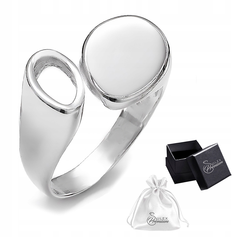 Pierścionek srebrny pr. 925 Nowoczesny i Pierścień Duo r. 24