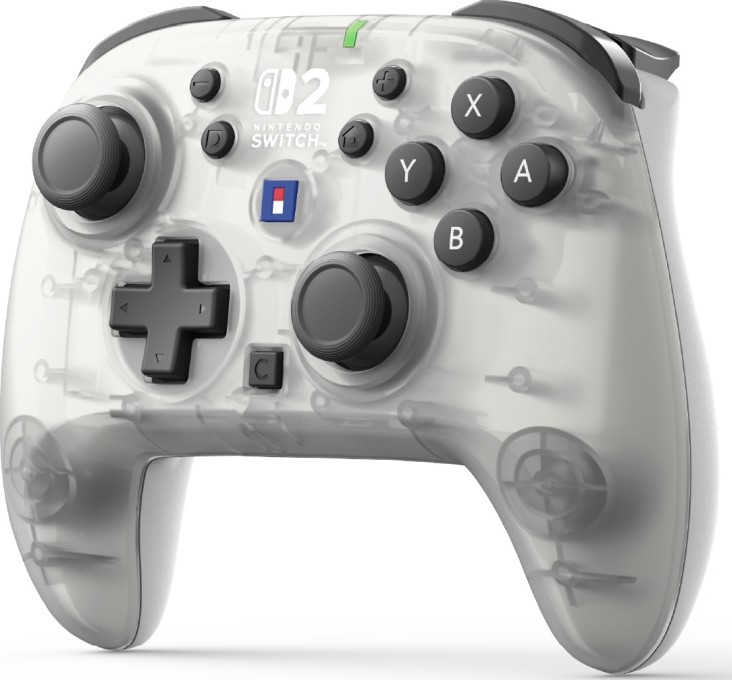 Hori Bezdrátový ovladač Mrazivá bílá frost pro Nintendo SWITCH2 Horipad Turbo