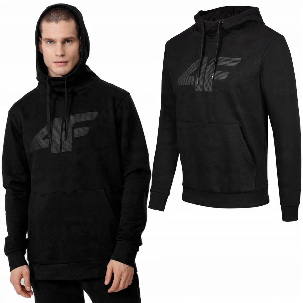 

4F Męska Bluza Sportowa Z Kapturem Bawełna L