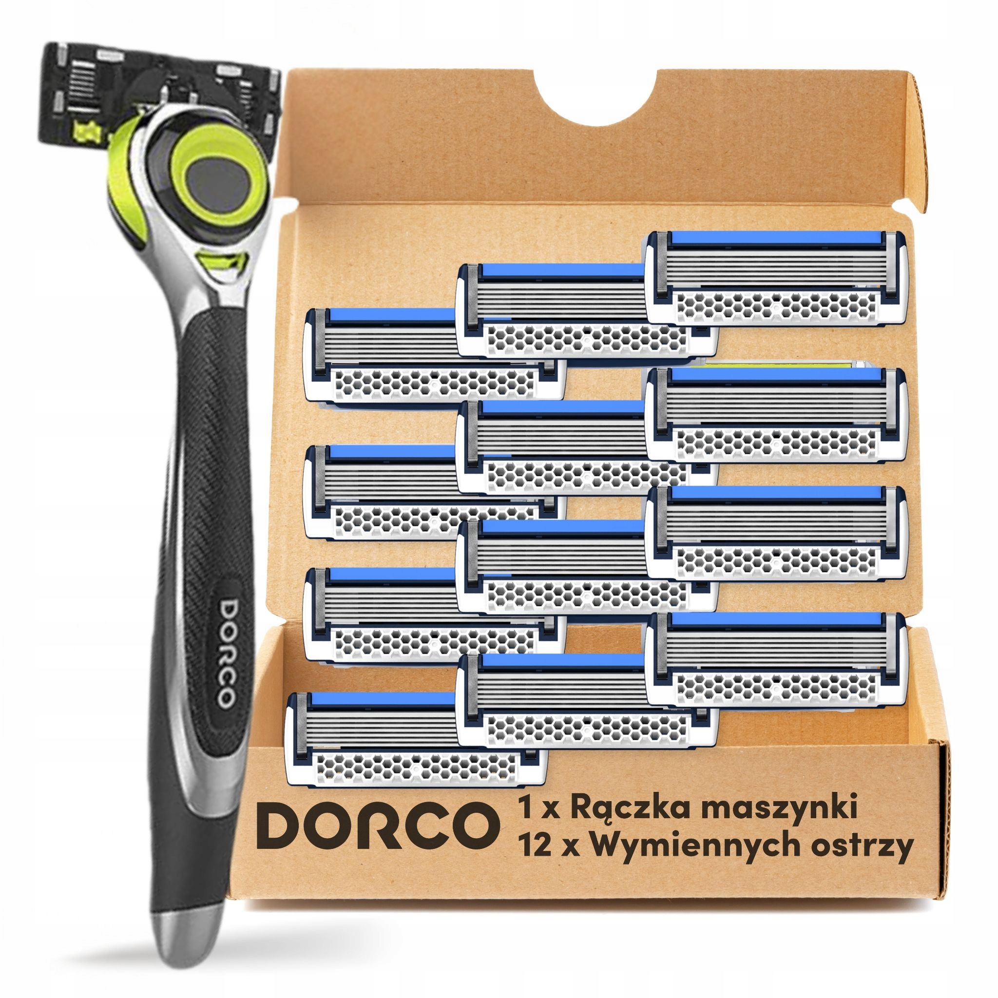 Pánský holicí strojek Brody Hlavy s Pace7 čepelemi 3D Rukojeť 12 vložek