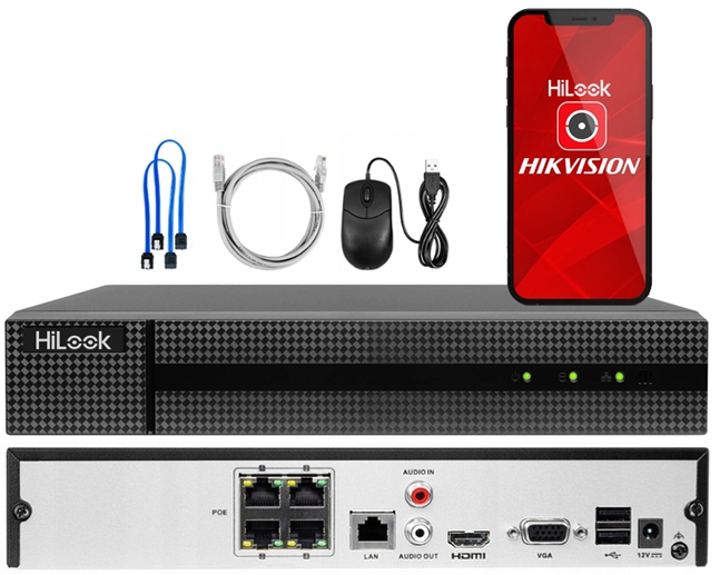 Rejestrator HiLook NVR-4CH-5MP/4P