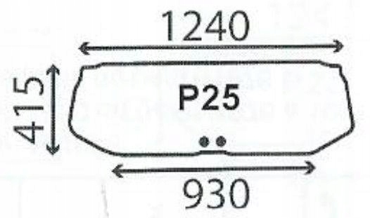 čelní sklo traktoru Ford 10 30 Sl Ultra zadní 83909859