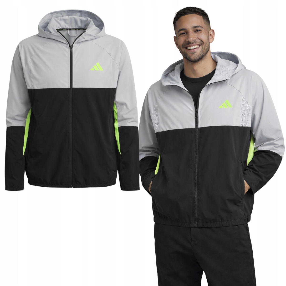 Bluza Adidas ClimaCool Treningowa Rozpinana Zapinane Kieszenie r. XL