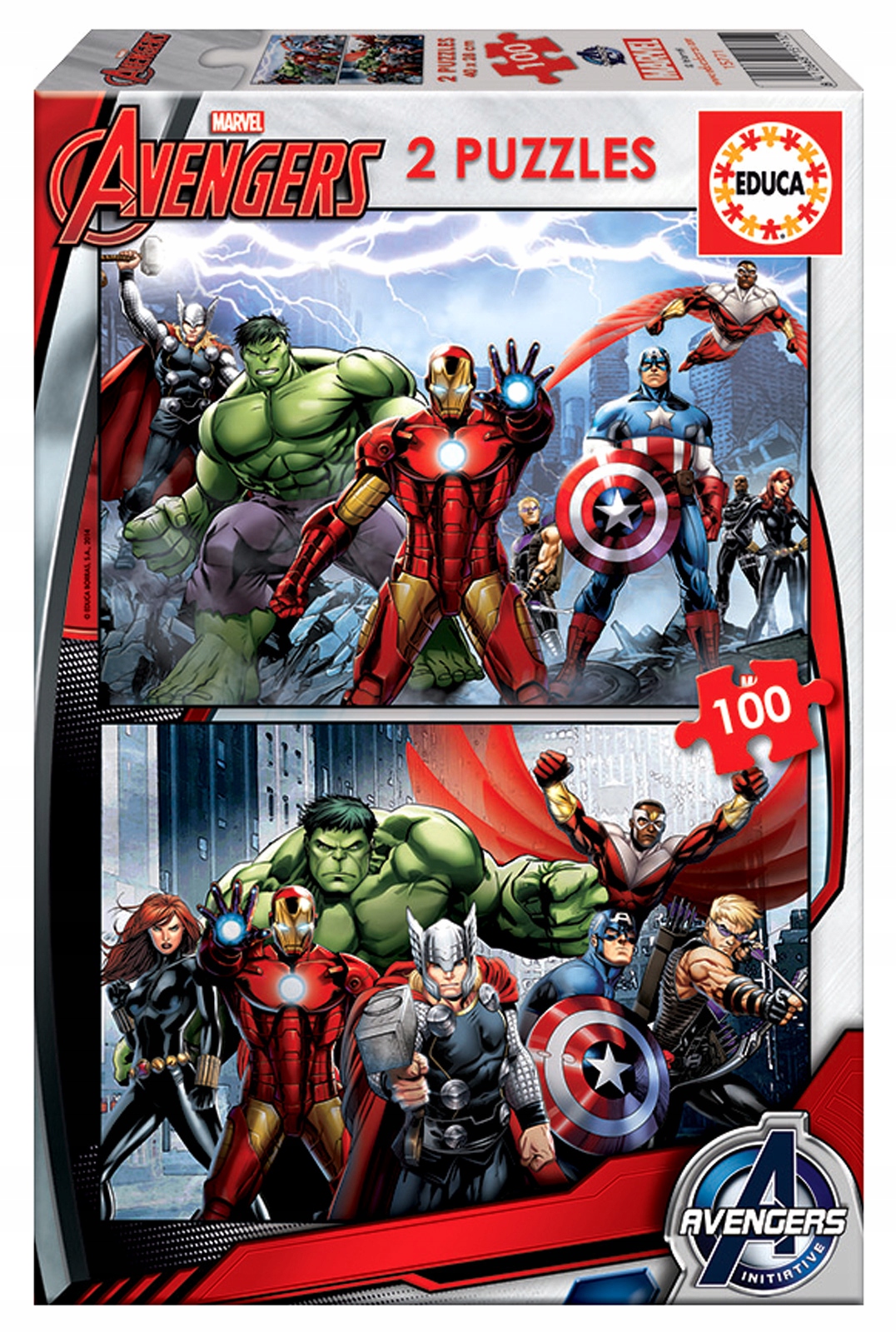 

Educa Puzzle 2 x 100 el Avengers