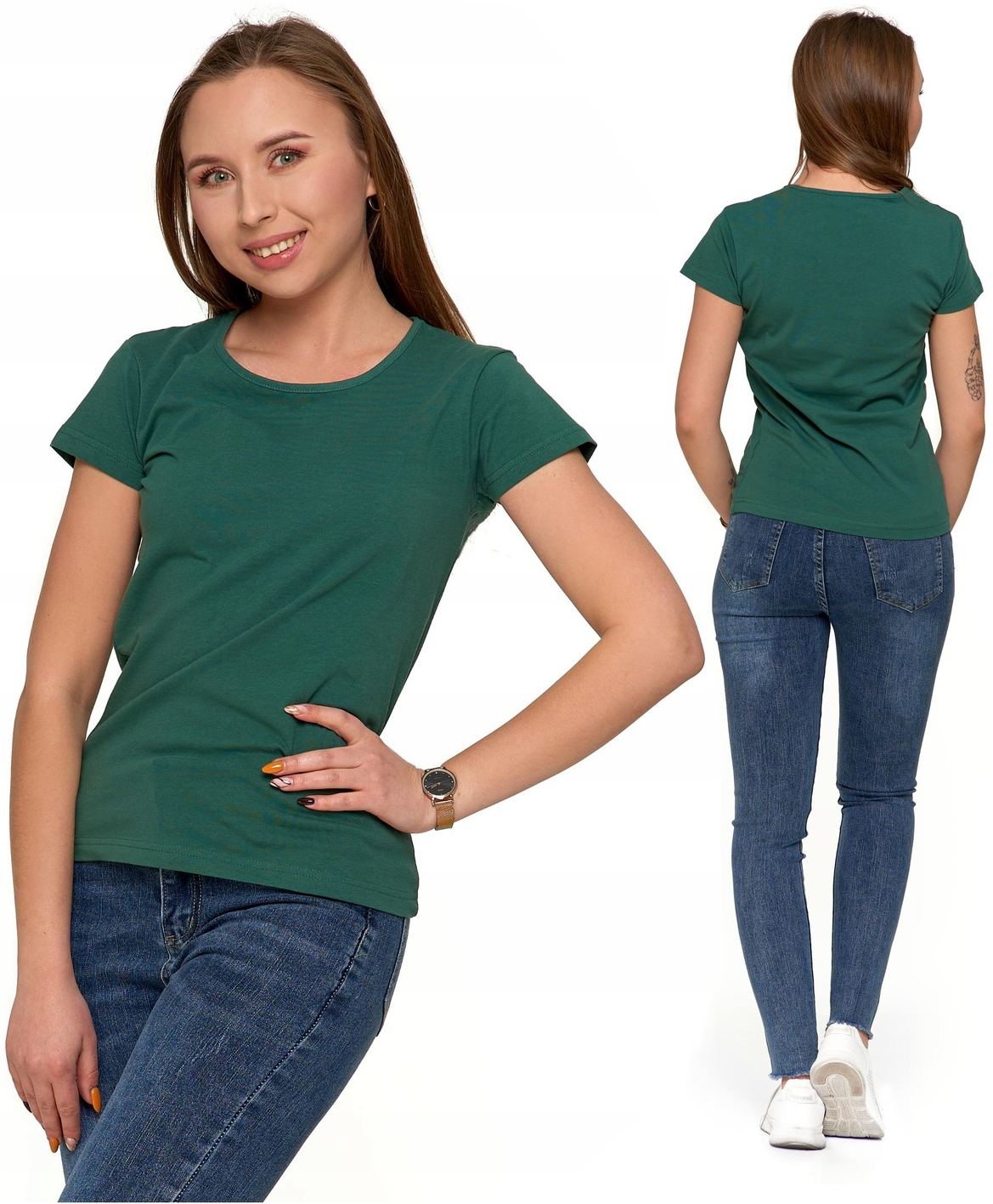 

T-Shirt Damski Koszulka Klasyk Bawełna Moraj XL