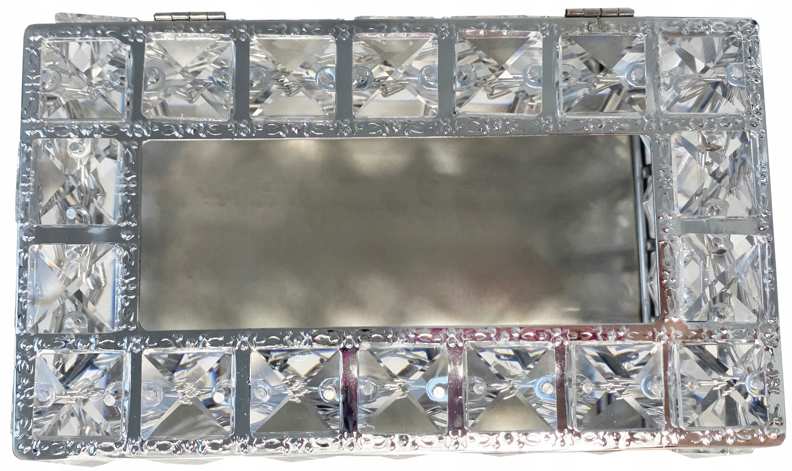 KRYSZTAŁOWY CHUSTECZNIK pojemnik pudełko GLAMOUR Marka inny