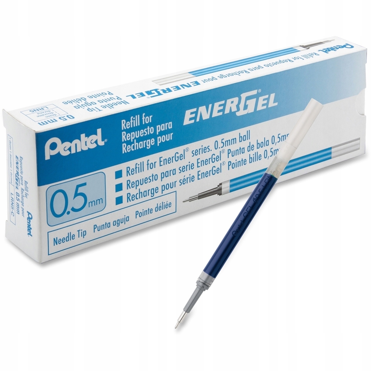 

12 x wkład Pentel Energel 0,5mm LRN5 niebieski