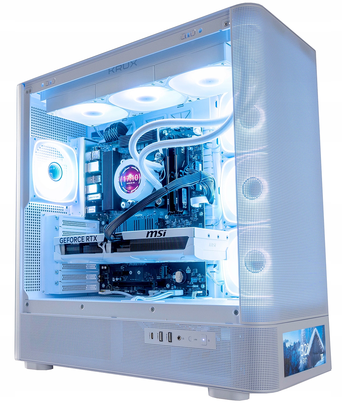 Komputer Gamingowy AQ500W Ryzen 7 9800X3D SSD1TB 64GB RTX5080 WIN11 Woda